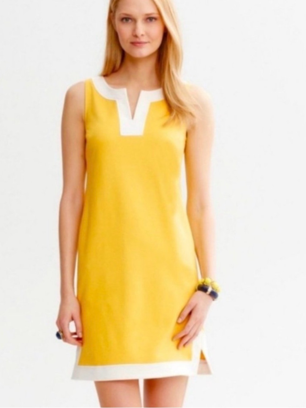 Banana Republic Yellow Shift Dress